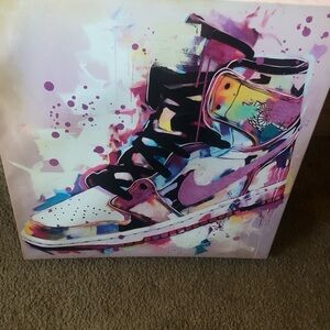 Colorful Sneaker Art Canvas